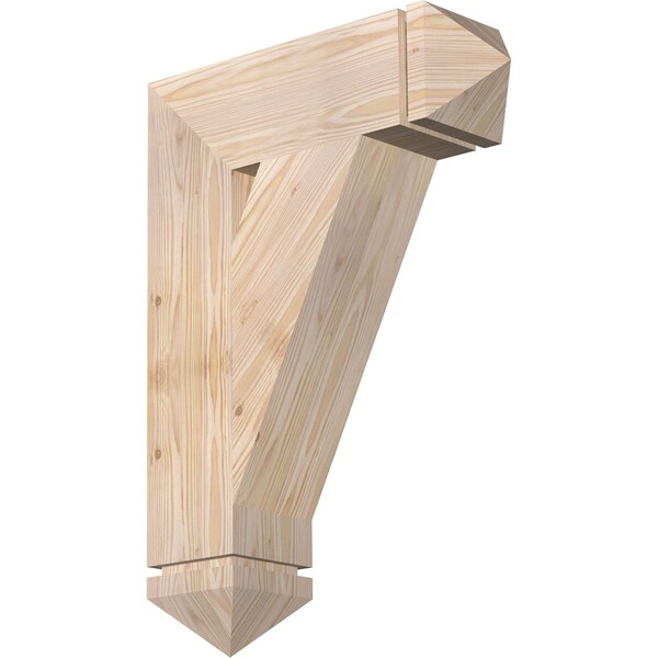 Ekena Millwork Traditional Arts & Crafts Smooth Bracket, Douglas Fir, 5 1/2"W x 20"D x 28"H BKT06X20X28TRA03SDF - main